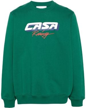 CASABLANCA Casa Racing 3D Cotton Sweatshirt - Green