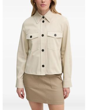 Marc O' Polo Shirtjack Met Knoopsluiting - Naturel