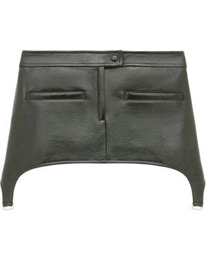 Courreges Minifalda Bretelles - Verde