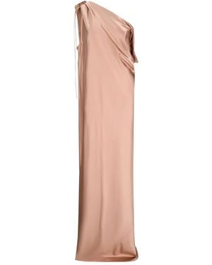 Max Mara Drapiertes Maxikleid - Natur