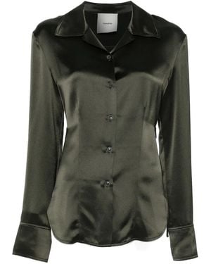 Nanushka Nathalie Fitted Shirt - Green