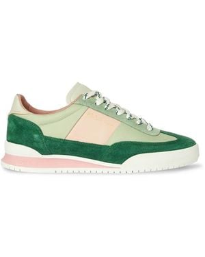 Paul Smith Dover Panelled Suede-Trimmed Trainers - Green