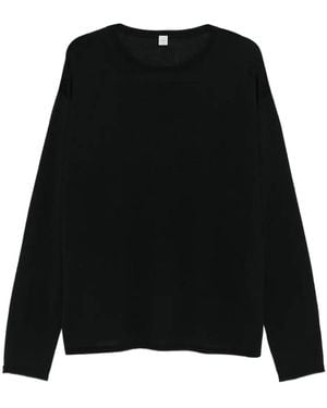 TOTEME Sweater Met Ronde Hals - Zwart