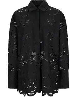 GIUSEPPE DI MORABITO Cut-Out Details Shirt - Black