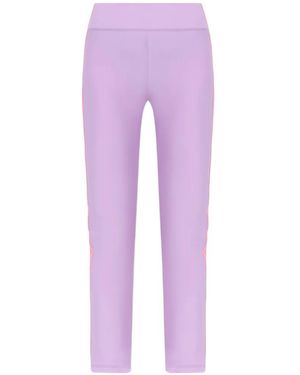 Versace Jeans Couture Stripe-Detail Leggings - Purple