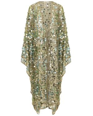 SANA OSMANI Capa Yasmin con lentejuelas - Verde