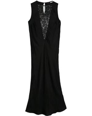 ROTATE BIRGER CHRISTENSEN Sequin-Embellished Sarin Midi Dress - Black