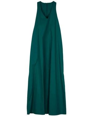 MOUTAKI V-Neck Sleeveless Maxi Dress - Green