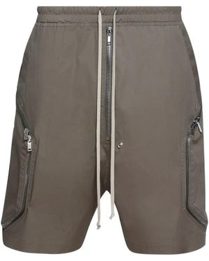Rick Owens Blixa Bela Shorts Mit Reißverschlusstaschen - Grau