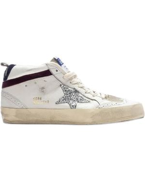 Golden Goose Mid Star "Glitter/ Sneakers - Weiß