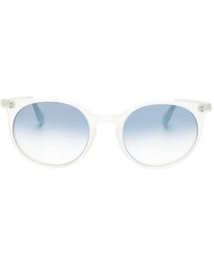 Lgr Lunettes De Soleil Tigre À Monture Ronde - Blue