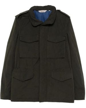 Aspesi Flap-Pockets Collared Jacket - Black