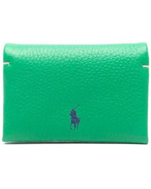 Polo Ralph Lauren Polo Pony-Debossed Wallet - Green