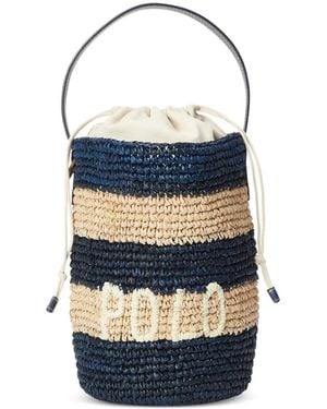 Polo Ralph Lauren Kleine Beuteltasche Mit Logo - Blau