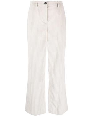 Lorena Antoniazzi Cordhose Mit Geradem Bein - Weiß