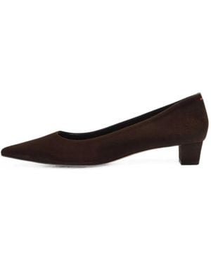 Aeyde Judi Pointed-Toe Suede Pumps - White