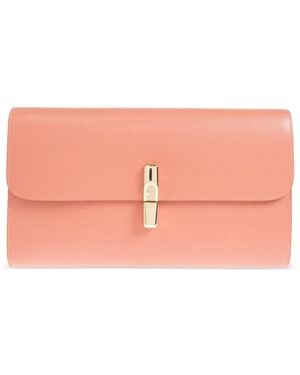 Furla Pochette Xl Continental À Plaque Logo - Pink
