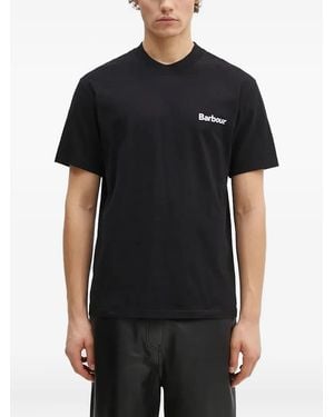 Barbour Logo-Detail T-Shirt - Black