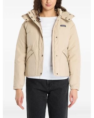 Patagonia Padded-Design Hooded Jacket - Natural