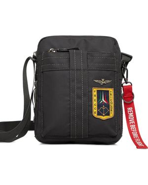 Aeronautica Militare Logo-Patch Belt Bag - Black