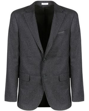 Boglioli Virgin-Wool Single-Breasted Suit - Black