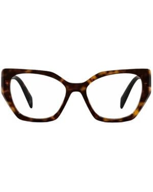 Prada Occhiali Cat-Eye Con Effetto Tartarugato - Nero
