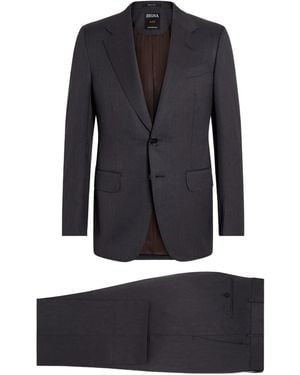 ZEGNA Centoventimila Wool Suit - Blue
