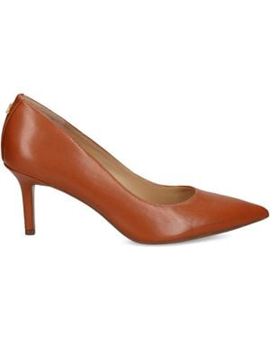 Ralph Lauren Lanette Leather Court Shoes - Brown