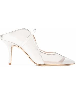 Malone Souliers Maureen Arc Mesh Mules - White