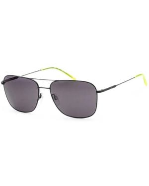 DKNY Sonnenbrille Mit Eckigem Gestell - Weiß