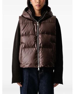 MMC Studio Lili Quilted Hooded Gilet - Black