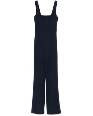 Patrizia Pepe Crepe-Texture Jumpsuit - Blue