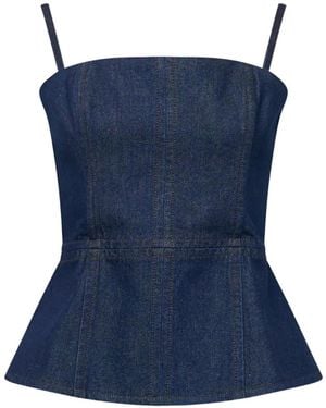 Rag & Bone Isabella Denim Top - Blue