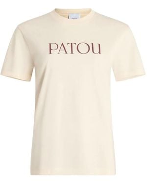 Patou T-Shirt Mit Logo-Print - Natur