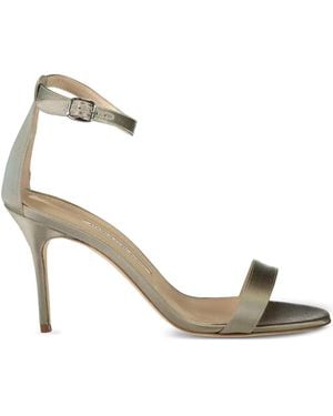Manolo Blahnik 90Mm Chaos Sandals - Metallic