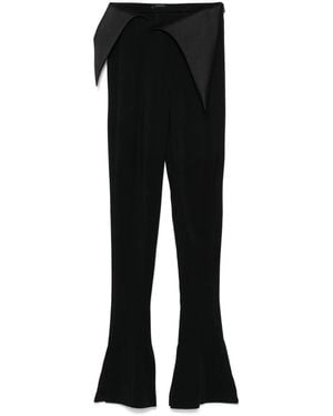 Mugler Pantaloni Svasati - Nero