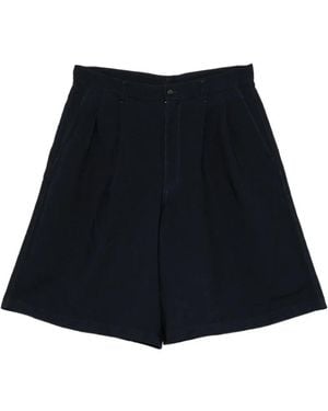 Comme des Garçons Pleated-Detail Shorts - Black