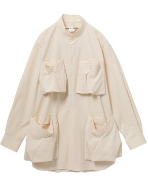 Comme des Garçons 3D-Pocket Mini Dress - White