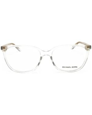 Michael Kors Santa Clara Oval-Frame Glasses - White