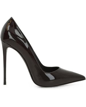 Le Silla Bella Pointed-Toe Patent Pumps - Black