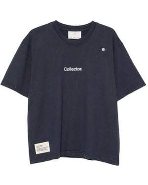 Song For The Mute X Birkenstock Logo-Print Crew-Neck T-Shirt - Blue