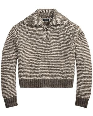Polo Ralph Lauren Striped Jumper - Grey