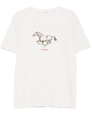 Sartoria Tramarossa Horse-Print T-Shirt - White