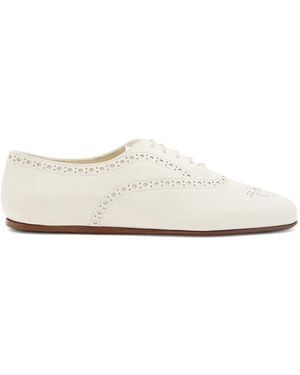 Church's Ballerines Rebecca À Détail De Richelieus - White
