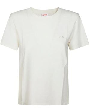 Sun 68 Round-Neck T-Shirt - White