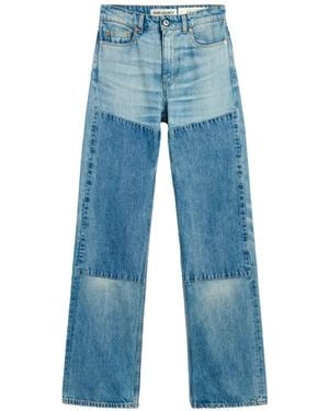 Our Legacy Patched Boot-Cut Jeans - Blue