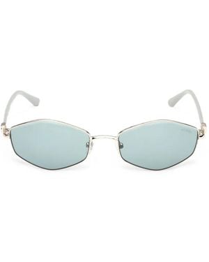 GUESS EYEWEAR Sonnenbrille Mit Geometrischem Gestell - Blau