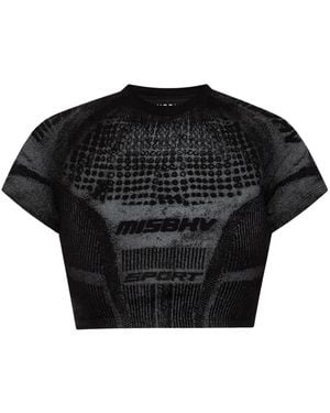 MISBHV Cropped T-Shirt - Black