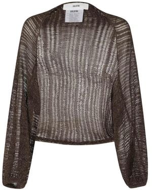 SOLOTRE Cardigan Maglia - Brown