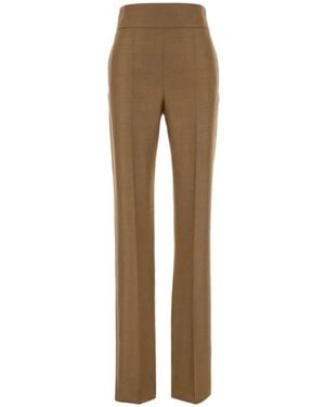 Valentino Garavani High-Waisted Tailored Trousers - Natural
